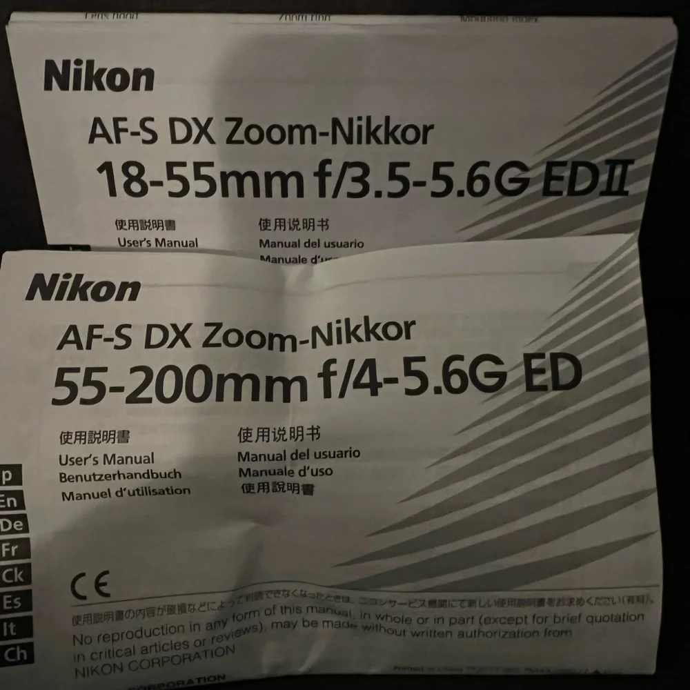 Nikon D3200, with camera bag, batteries, instruction manual